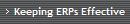 Keeping ERPs Effective